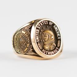 Lot #3378 Al Worden's Gold Apollo 15 Astronaut Ring - Image 1