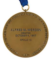 Lot #3393 Al Worden's Astronaut Hall of Fame Medal - Image 4