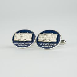 Lot #3399 Al Worden's Cufflinks from the Donald