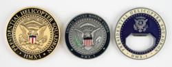 Lot #3401 Al Worden's Lot of (3) Marine One Items