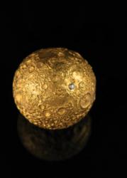 Lot #3184  Apollo 11 22K Gold Moon by Louis Osman - Image 1