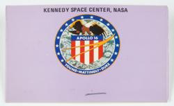 Lot #3437 Alan Bean's Apollo 16 Launch Viewing Badge - Image 1