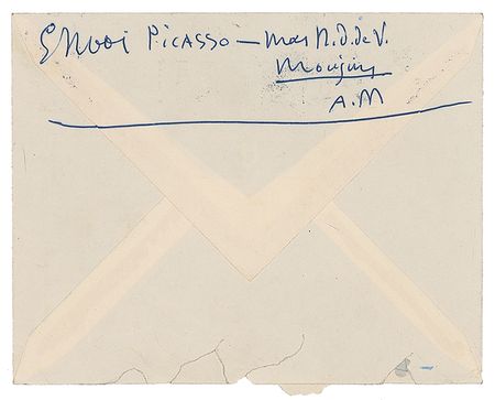 Lot #331 Pablo Picasso Envelope - Image 1