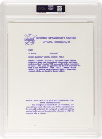 Lot #290 Gemini 8 Original 'Type 1' Photograph Photograph - Image 2