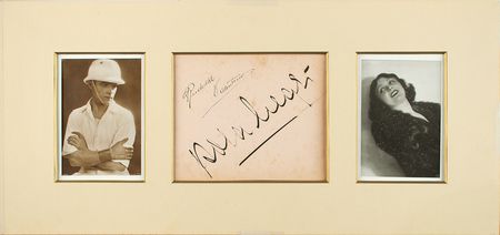Lot #562 Rudolph Valentino and Pola Negri Signature - Image 1