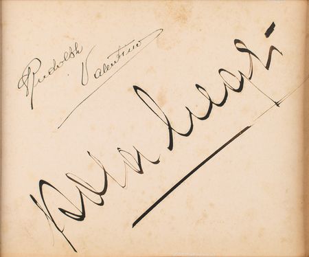 Lot #562 Rudolph Valentino and Pola Negri Signature - Image 2