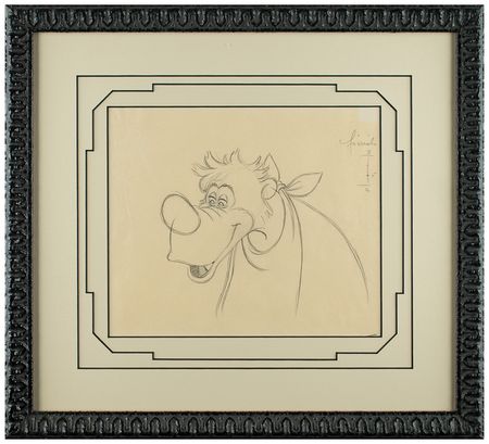 Lot #804 Br'er Bear production drawing from Song of the South Production Drawing - Image 2