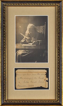 Lot #363 Julia Ward Howe Signed Quote - Image 1