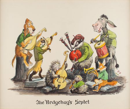 Lot #826 Marc Davis concept artwork for The Hedgehog's Septet Concept Artwork - Image 1