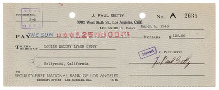 Lot #189 J. Paul Getty - Image 1
