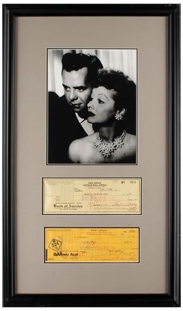 Lot #490 Lucille Ball and Desi Arnaz Checks - Image 1