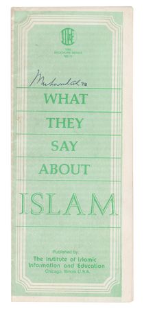 Lot #571 Muhammad Ali Signed Pamphlets - Image 1