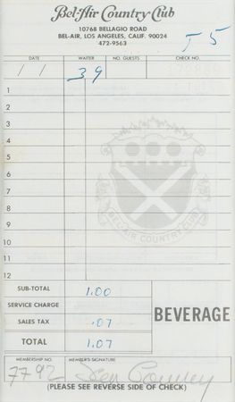 Lot #495 Sean Connery Signed Document - Image 2