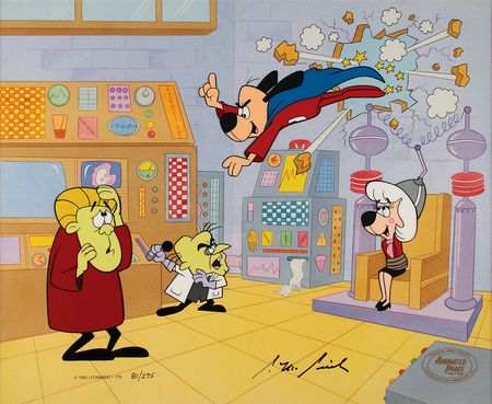 Lot #770 Underdog, Sweet Polly Purebred, Simon Bar Sinister, and Cad Lackey limited edition cel Limited Edition Cel - Image 2