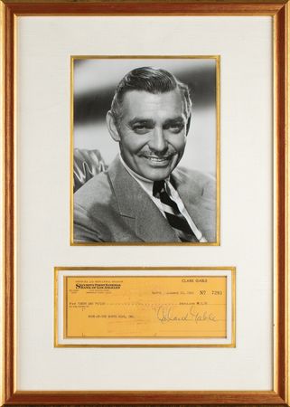 Lot #509 Clark Gable Check - Image 1