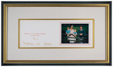 Lot #155 Princess Diana and Prince Charles Christmas Card - Image 1