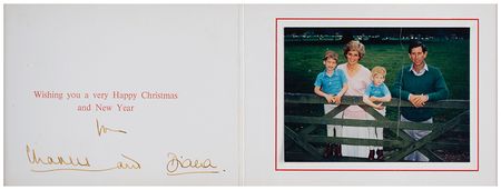 Lot #155 Princess Diana and Prince Charles Christmas Card - Image 2