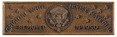 Lot #29 Harry S. Truman: White House: 