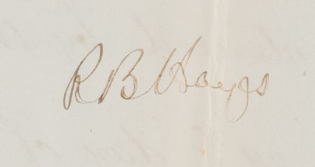 Lot #78 Rutherford B. Hayes Signed Document - Image 2