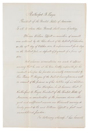 Lot #78 Rutherford B. Hayes Signed Document - Image 3
