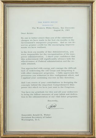 Lot #98 Richard Nixon Typed Letter Signed - Image 2