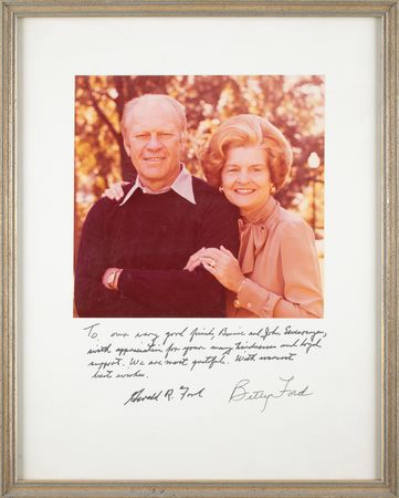 Lot #73 Gerald and Betty Ford Signed Photograph - Image 1