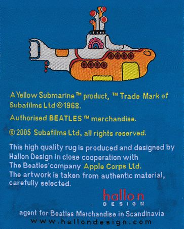 Lot #432 Beatles: Yellow Submarine 'Blue Meanie' Rug Rug - Image 2
