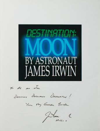 Lot #323 Al Worden's Jim Irwin Signed Book Book - Image 2