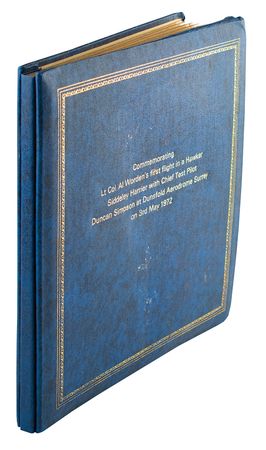 Lot #305 Al Worden's 'Hawker Siddeley Harrier' Photo Album Photograph Album - Image 1