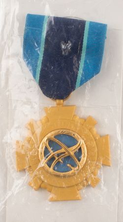 Lot #278 Al Worden's Unissued NASA Distinguished Service Medal Medal - Image 2