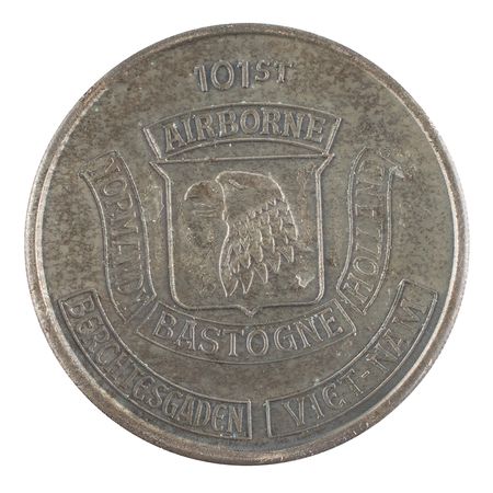 Lot #308 Al Worden's 101st Airborne Vietnam Challenge Coin Challenge Coin - Image 1