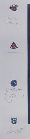 Lot #277 Al Worden's Signed Alan Bean 'In the Beginning' Artist's Proof Print Lithograph - Image 3