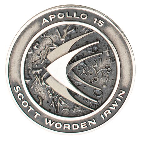 Lot #275 Al Worden's Apollo 15 Unflown Robbins Medallion Robbins Medallion - Image 1