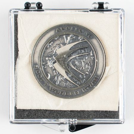Lot #275 Al Worden's Apollo 15 Unflown Robbins Medallion Robbins Medallion - Image 3