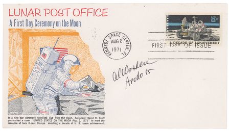 Lot #319 Al Worden's Collection of (6) Apollo 15 Covers Covers - Image 1