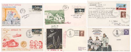 Lot #319 Al Worden's Collection of (6) Apollo 15 Covers Covers - Image 2