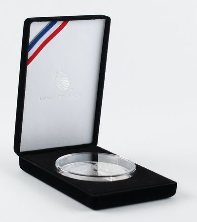 Lot #309 Al Worden's Apollo 11 50th Anniversary 5 oz. Silver Coin Silver Coin - Image 3
