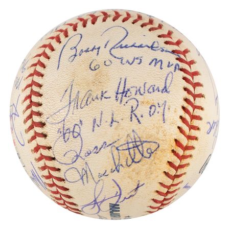 Lot #589 NY Yankees Greats and Coaches Baseball - Image 4