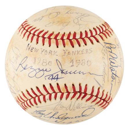 Lot #592 NY Yankees: 1980 Baseball - Image 1