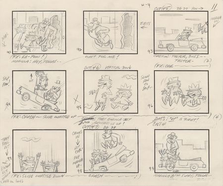 Lot #765 The Magilla Gorilla Show production storyboard for Bank Pranks Storyboard - Image 4