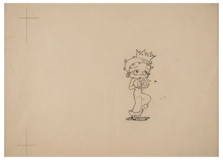 Lot #776 Betty Boop production drawing from Betty Boop's Mary Party Production Drawing - Image 2