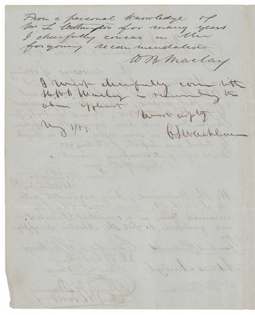 Lot #235 William M. 'Boss' Tweed Endorsement - Image 2