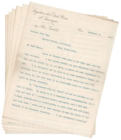 Lot #219 Whitelaw Reid: A journalist's fireside advice from President Lincoln: 