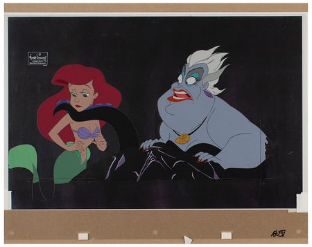 Lot #744 Ariel and Ursula production cels from The Little Mermaid Production Cels - Image 1