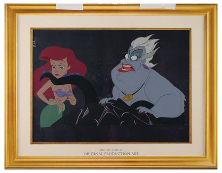 Lot #744 Ariel and Ursula production cels from The Little Mermaid Production Cels - Image 2