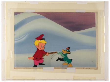 Lot #690 Peter and Sonia production cels and production background from Make Mine Music Production Cels and Production Background - Image 2
