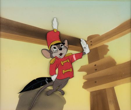 Lot #688 Timothy Q. Mouse production cel from Dumbo Production Cel - Image 1