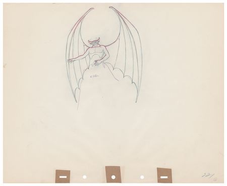 Lot #674 Chernabog and Demons production drawings from Fantasia Production Drawings - Image 1