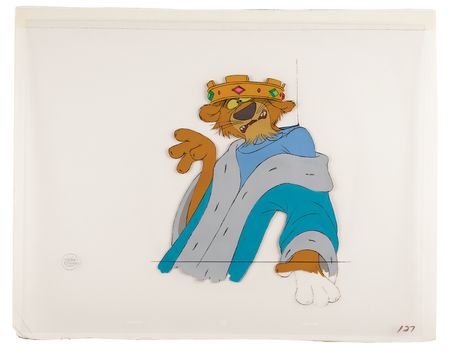 Lot #817 Prince John production cel from Robin Hood Production Cel - Image 2