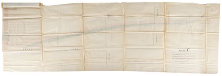 Lot #229 John Edgar Thomson: Unique 1867 Pennsylvania Railroad deed with oversized hand-drawn track map - Image 1
